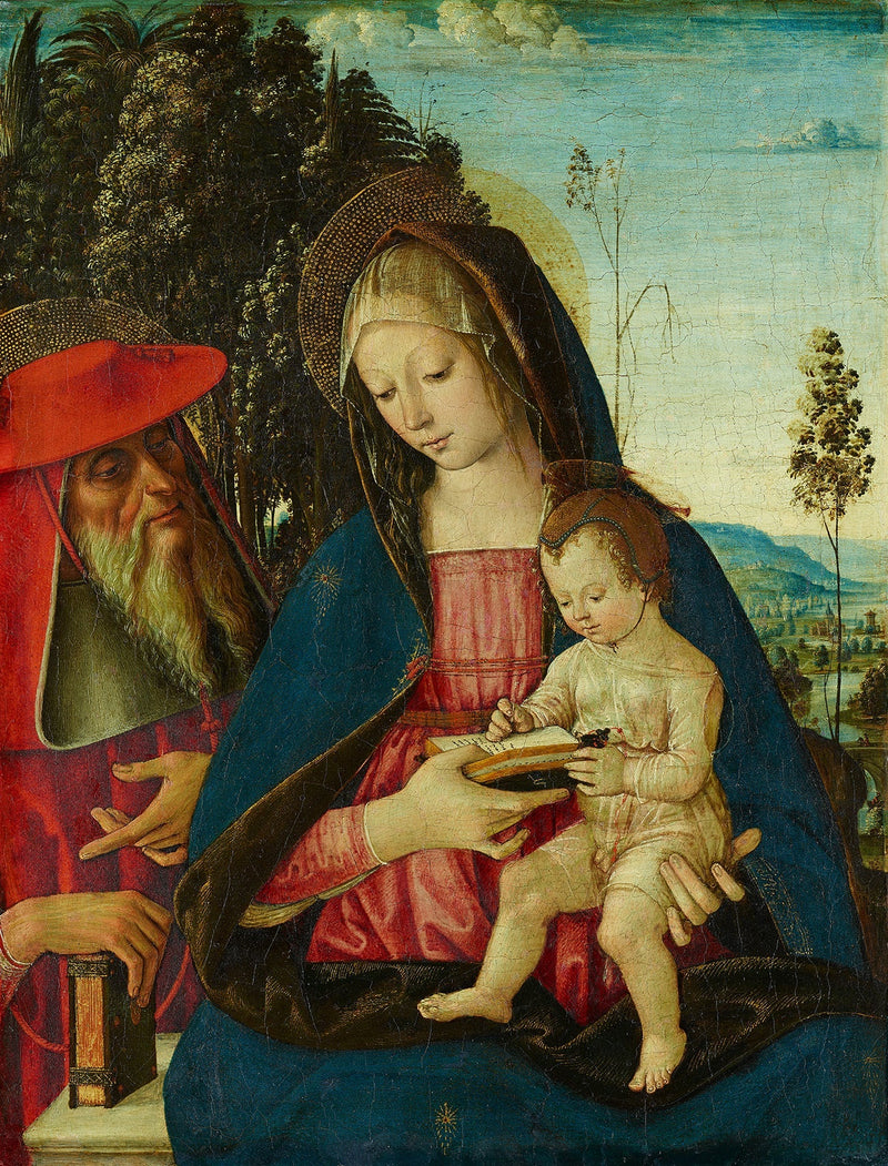 성모자와 성 제롬 - Pinturicchio
