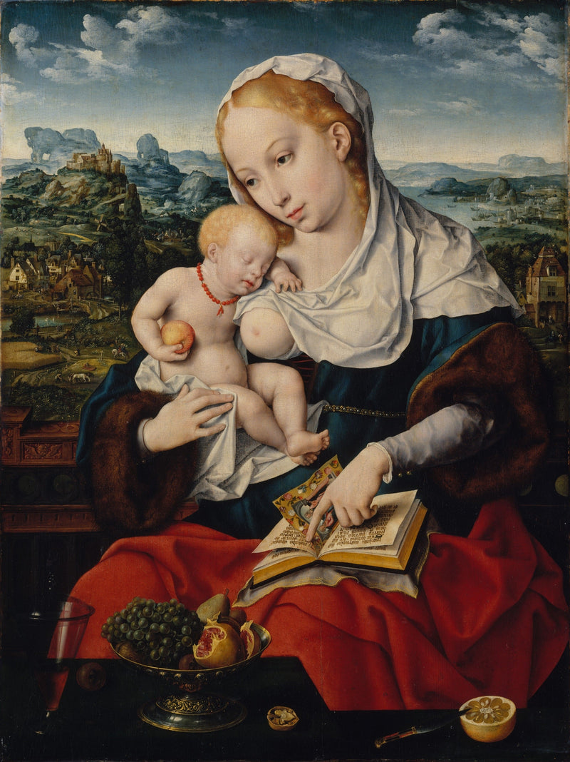 아기 예수와 성모 마리아상 - Joos van Cleve