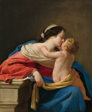 아기 예수와 성모 마리아 - 시몽 부에