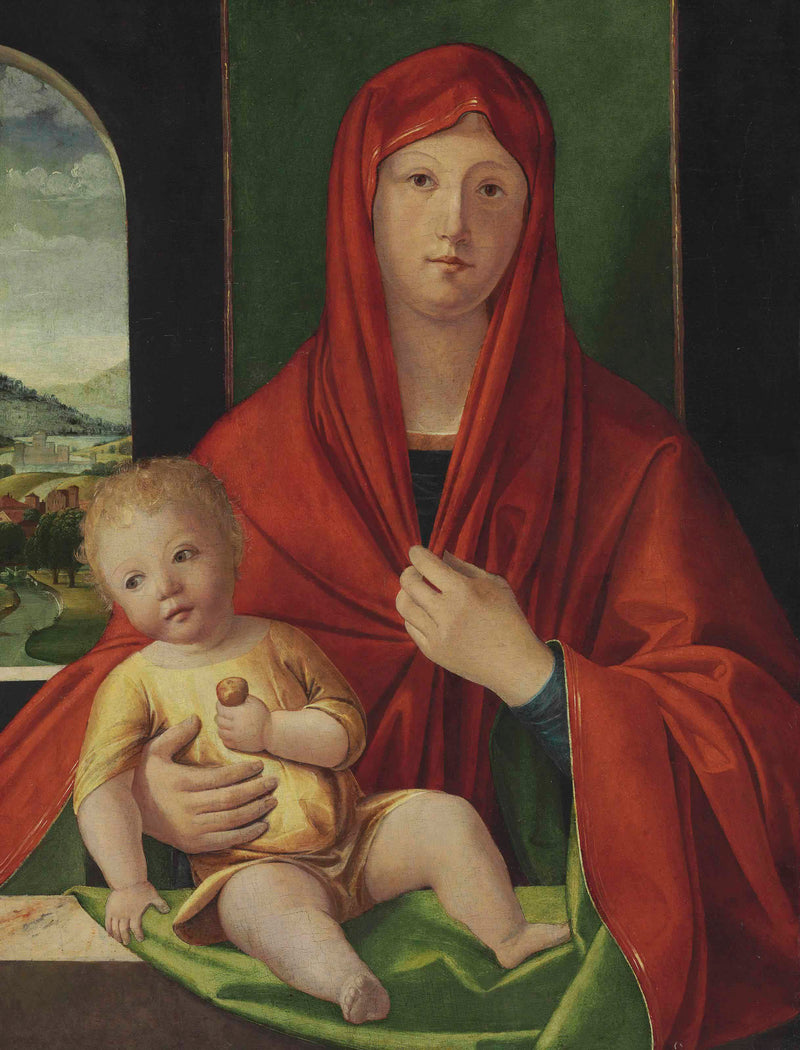 아기 예수와 성모 마리아 - 알비세 비바리니