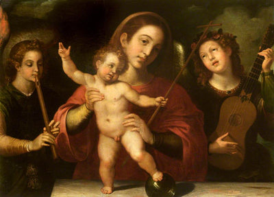 Vierge à l’Enfant avec des anges musiciens - Francisco Ribalta - Alpha Reproduction