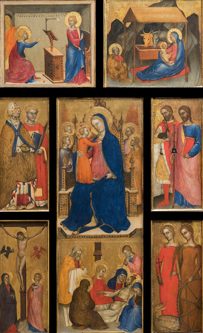 Vierge à l’Enfant avec des saints - Giovanni da Milano - Alpha Reproduction