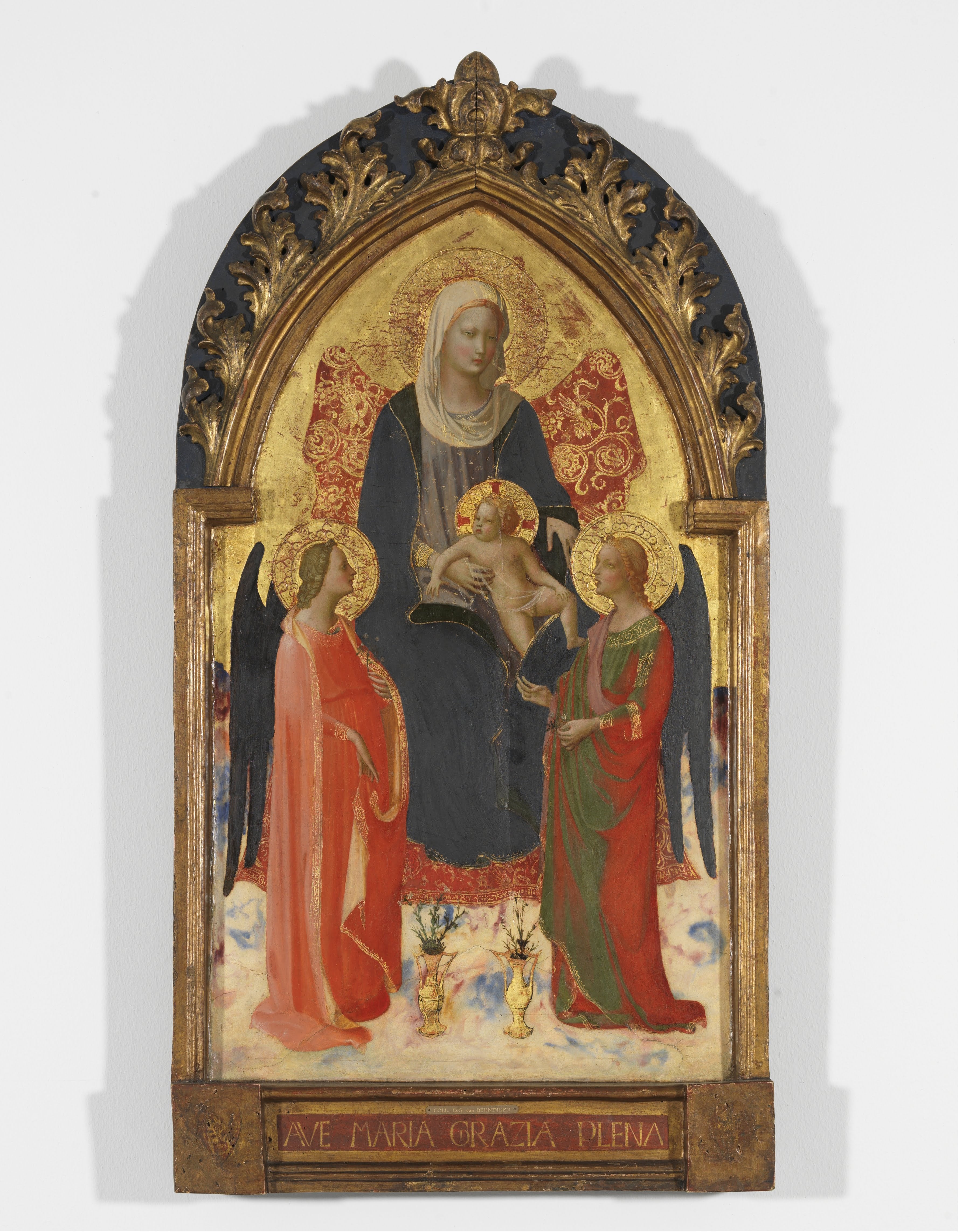 Vierge à l'enfant avec deux anges - Fra Angelico