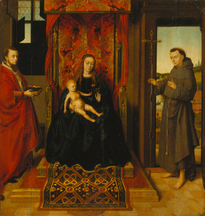 Vierge à l’Enfant avec saint Jérôme et saint François - Petrus Christus - Alpha Reproduction