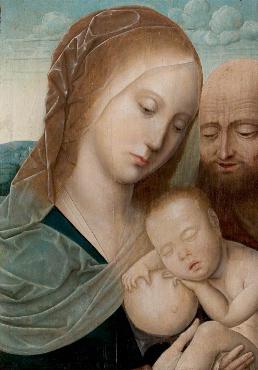 Vierge à l’Enfant avec saint Joseph - Joos van Cleve - Alpha Reproduction