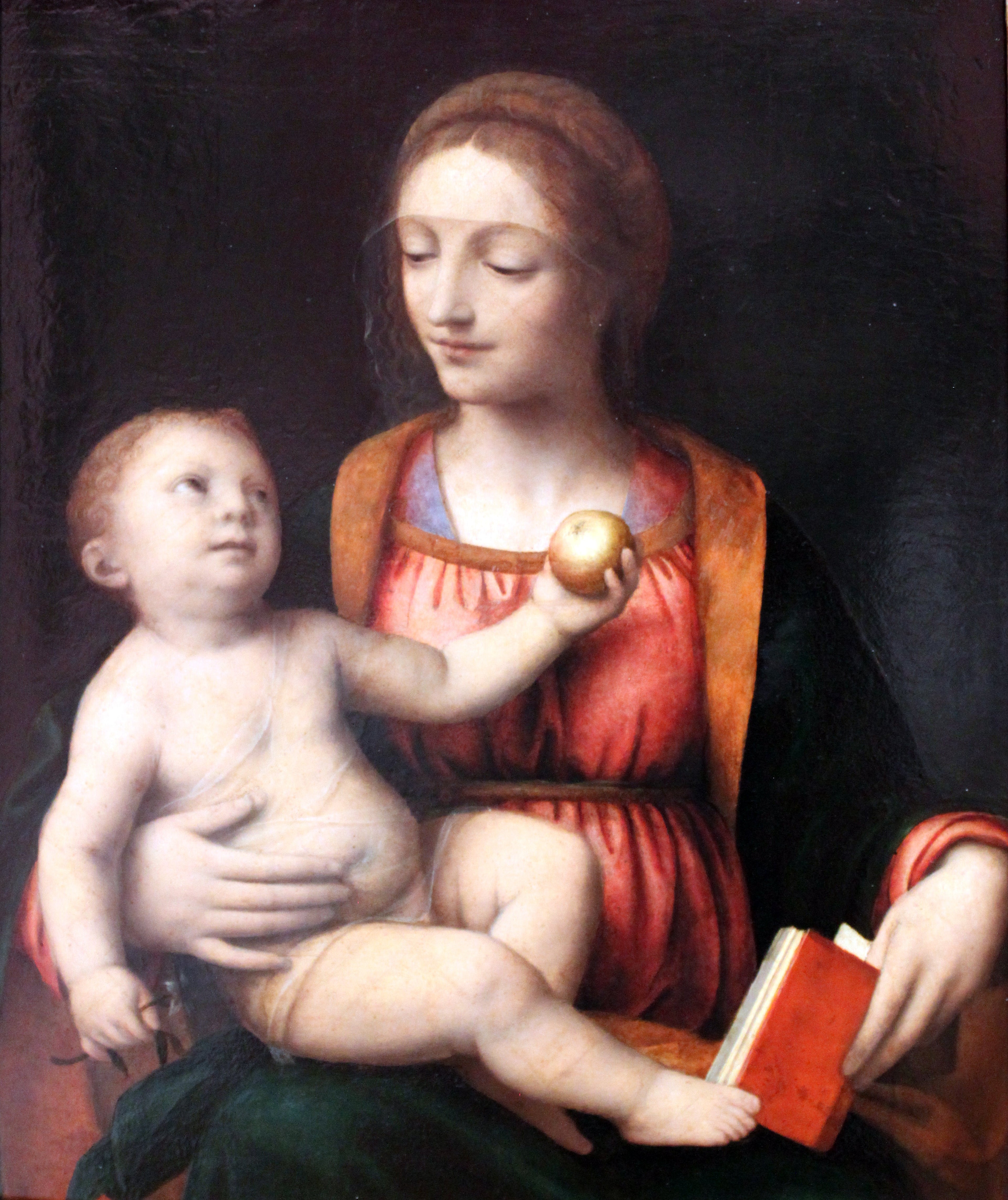 Vierge à l’Enfant et pomme - Bernardino Luini - Alpha Reproduction