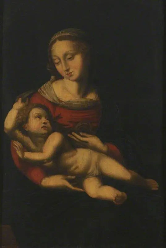Reproduction du tableau « Vierge à l'Enfant - Raphaël Sanzio » par Alpha Reproduction en peinture à l’huile