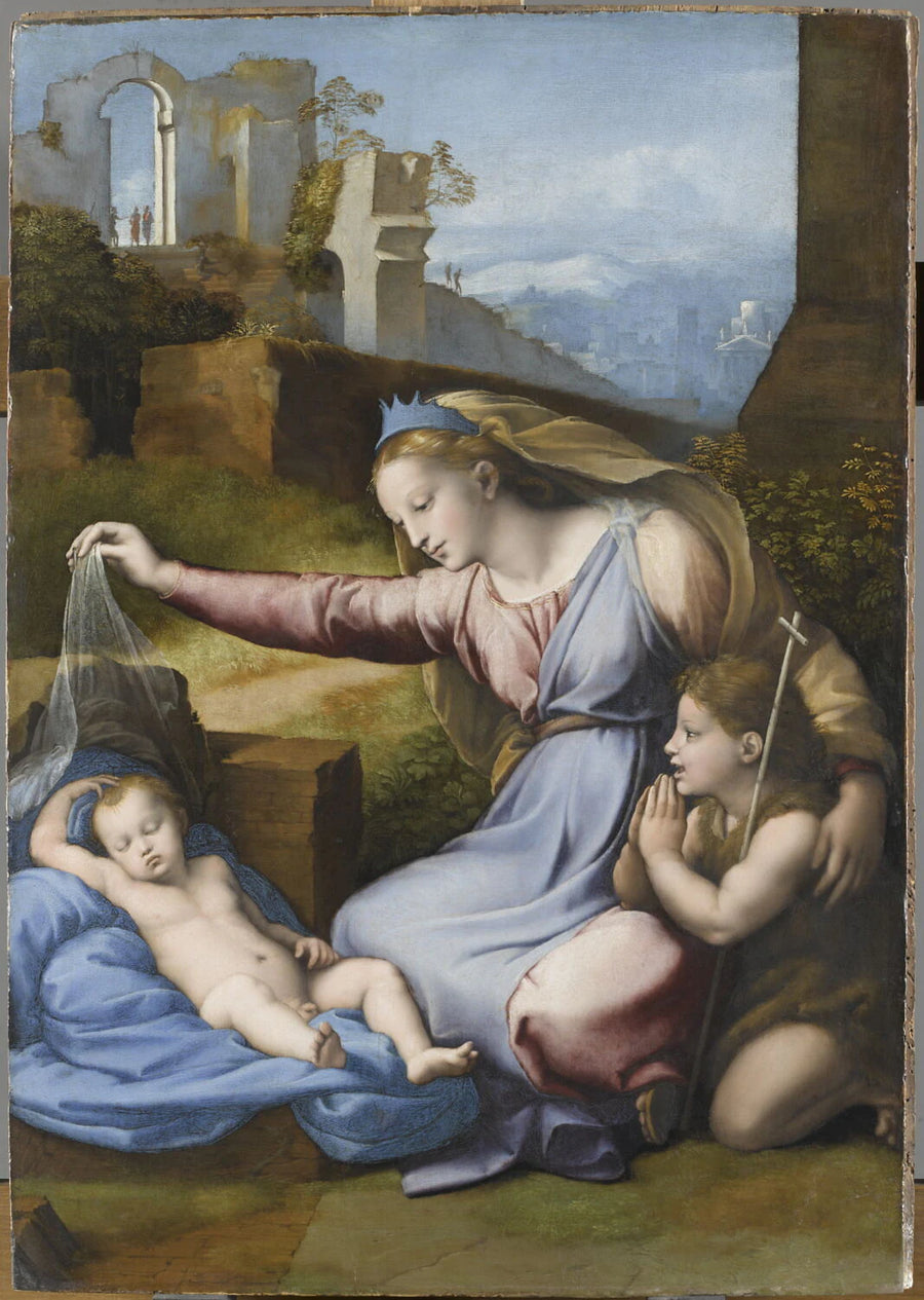 La Vierge au diadème bleu - dit Il Fattore Penni Giovanni Francesco