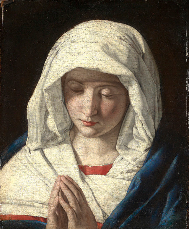 Vierge en prière - Giovanni Battista Salvi image 1 tableau peint à l’huile sur toile