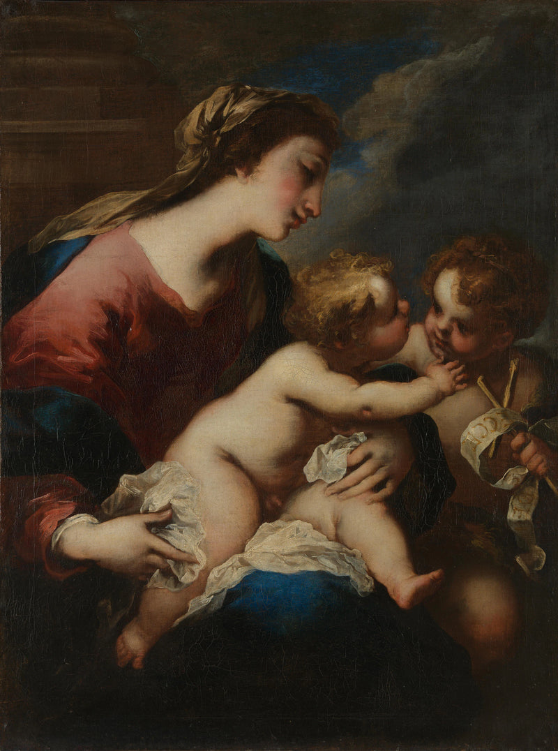 La Vierge à l'Enfant avec saint Jean-Baptiste - Valerio Castello