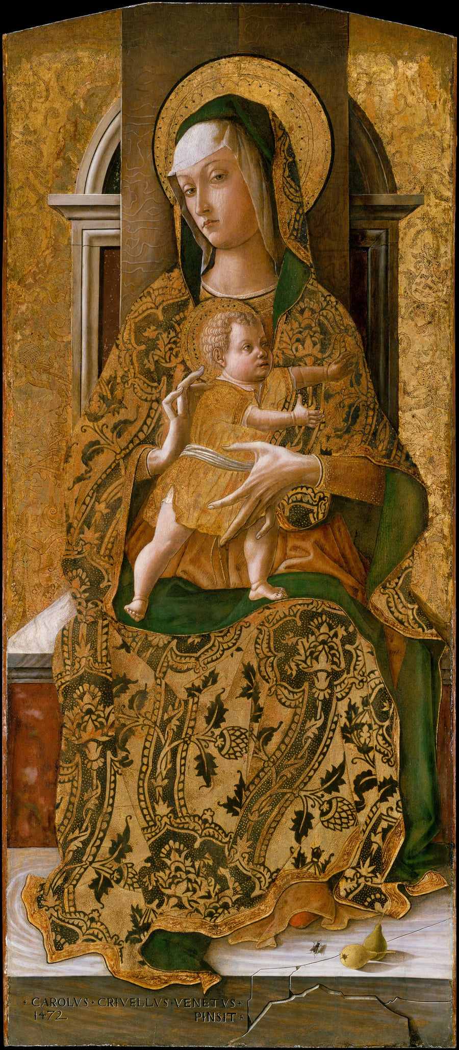 Vierge à l'Enfant trônant - Carlo Crivelli