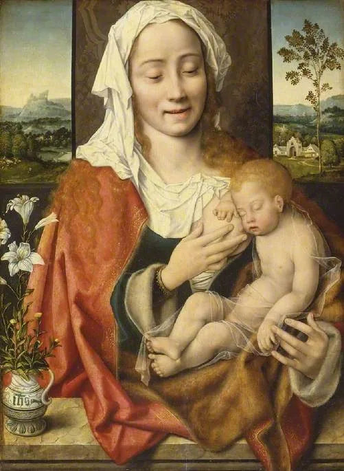 성모 마리아와 아기 예수 - Joos van Cleve