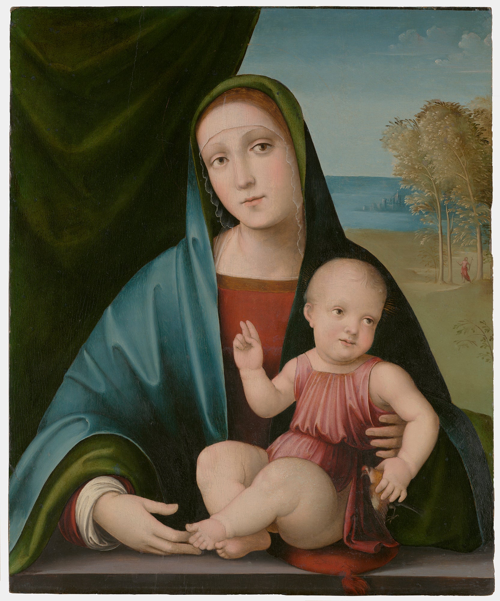 Vierge et Enfant sur un parapet - Francesco Francia