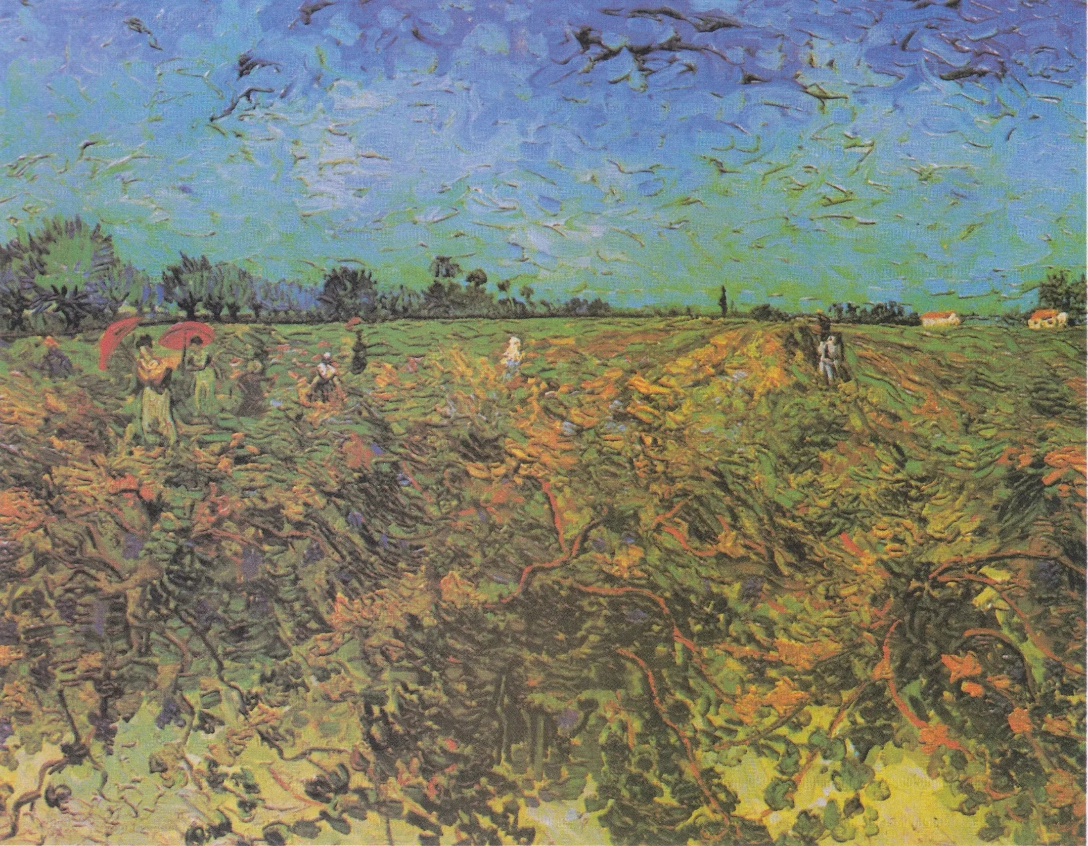 Vigne verte - Vincent van Gogh image 1 copie peinte à la main à l’huile