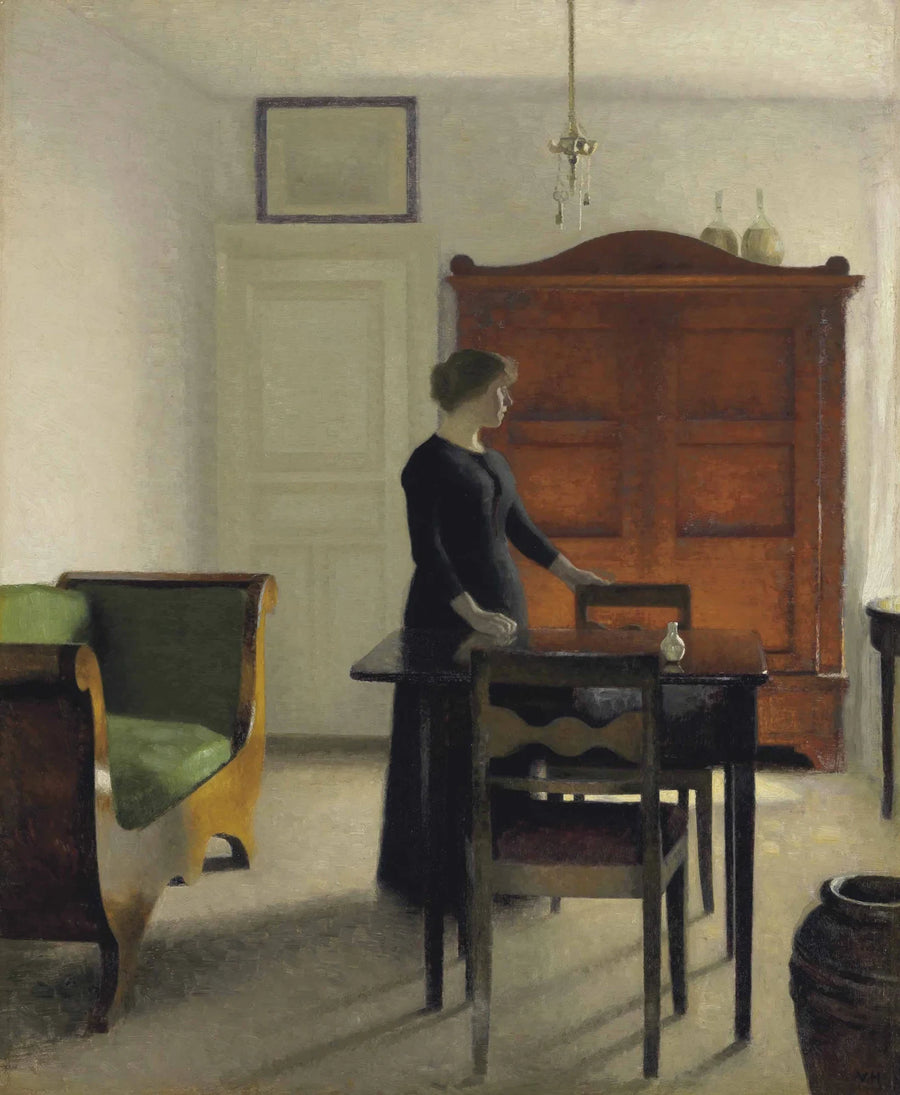 살롱, 1897 - Vilhelm Hammershøi