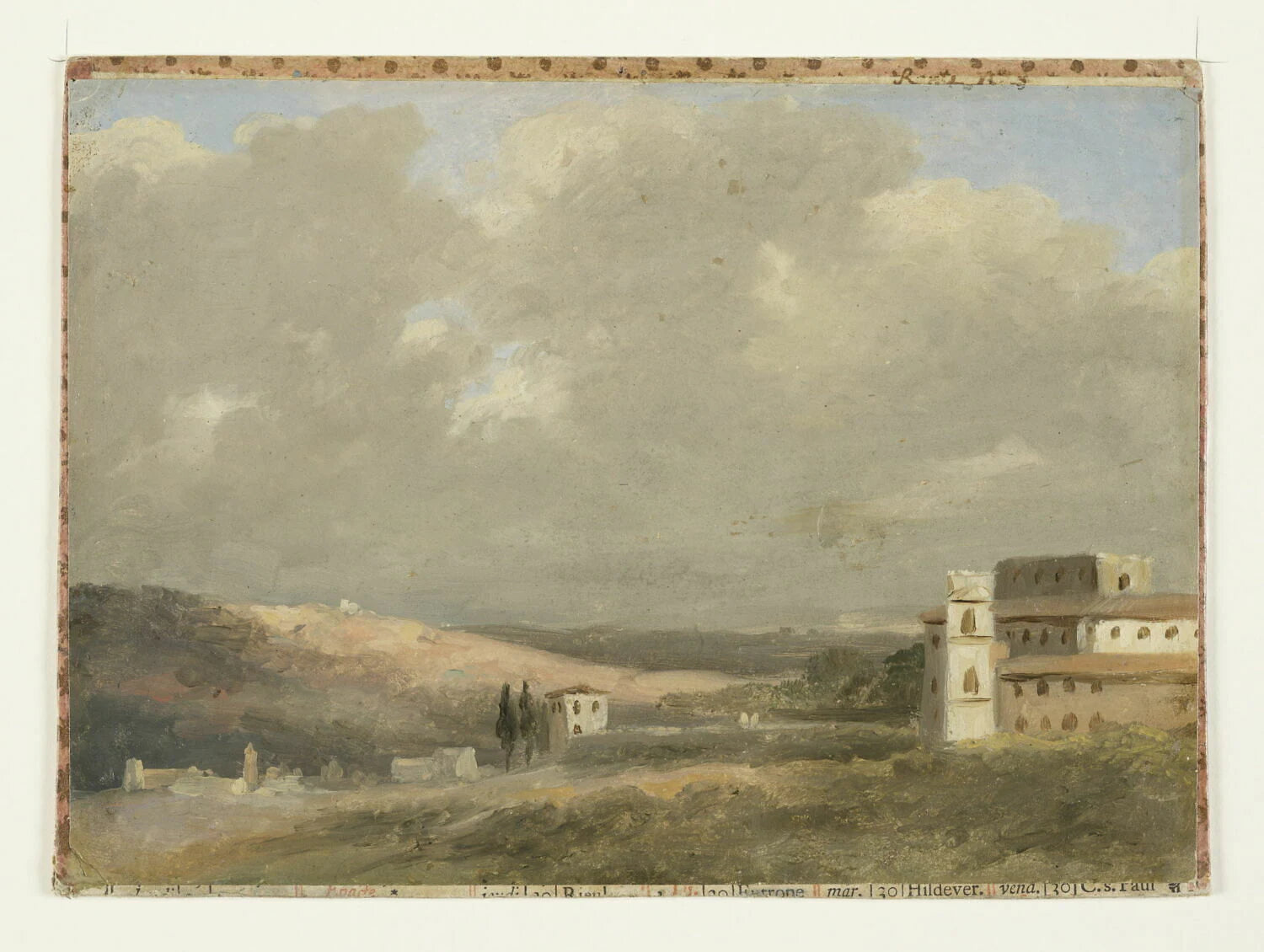 À la villa Borghèse - Pierre de Valenciennes
