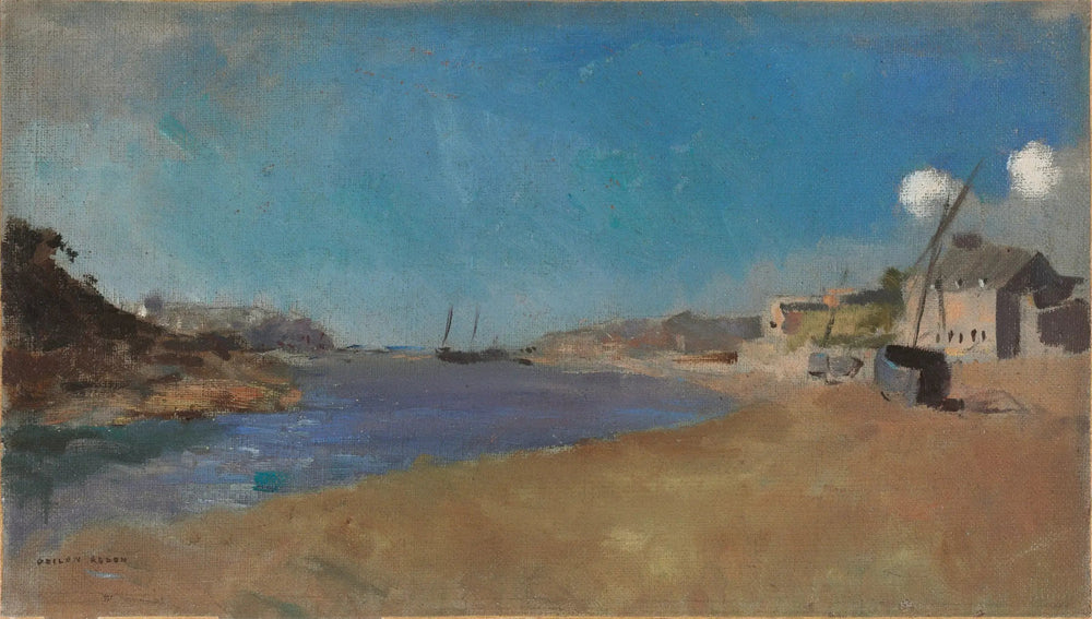 Village de pêcheurs, Bretagne - Odilon Redon image 1 copie de tableau peinte à la main