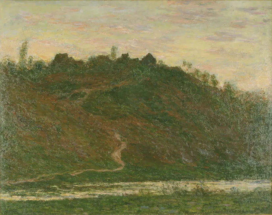 La Roche-Blond 마을, 저녁 효과 W1238 - Claude Monet