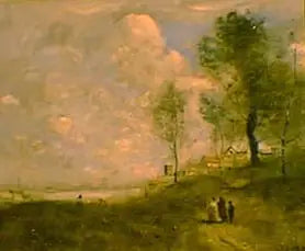 Ville d'Avray (풍경과 인물) - Jean-Baptiste Camille Corot