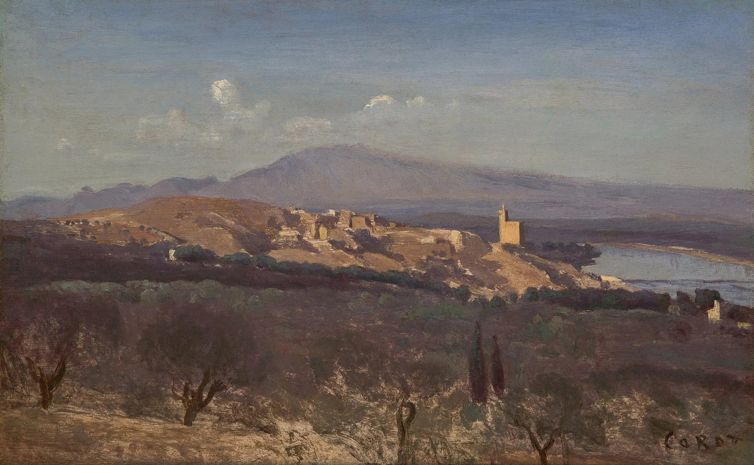 Villeneuve-lès-Avignon - Jean-Baptiste Camille Corot - Alpha Reproduction