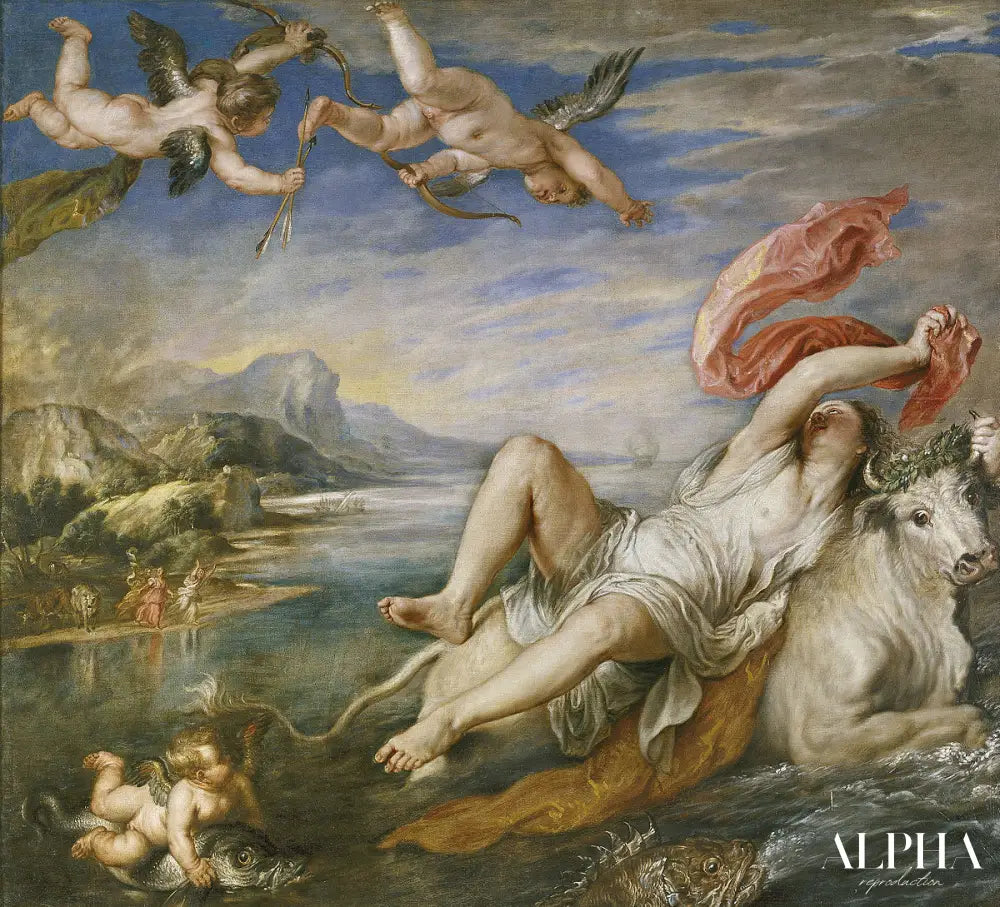 Viol d'Europe (d'après le Titien) - Peter Paul Rubens - Reproductions de tableaux et peintures haut de gamme