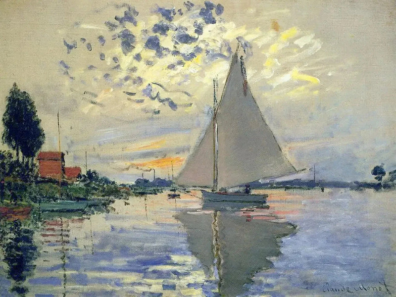 Petit-Gennevilliers W336의 범선 - Claude Monet