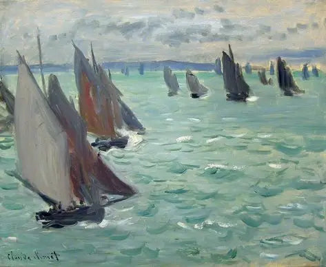 바다 위의 범선 - Claude Monet