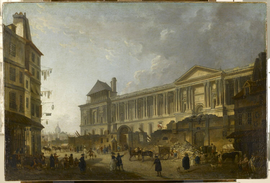 Vue de la Colonnade du Louvre - Pierre-Antoine Demachy