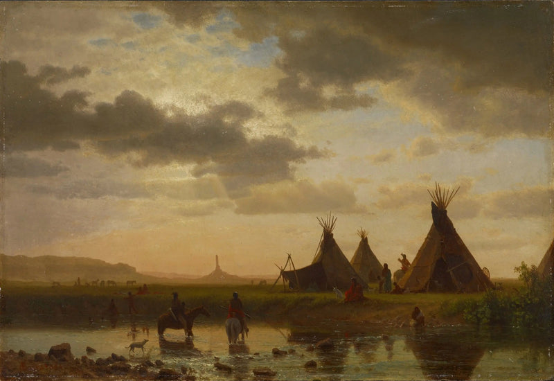 초원 마을 오할리라의 시우족 마을, 굴뚝바위 전망 - 알버트 비어슈타트

Source:
Vue de Chimney Rock, village sioux d'Ohalilah au premier plan - Albert Bierstadt