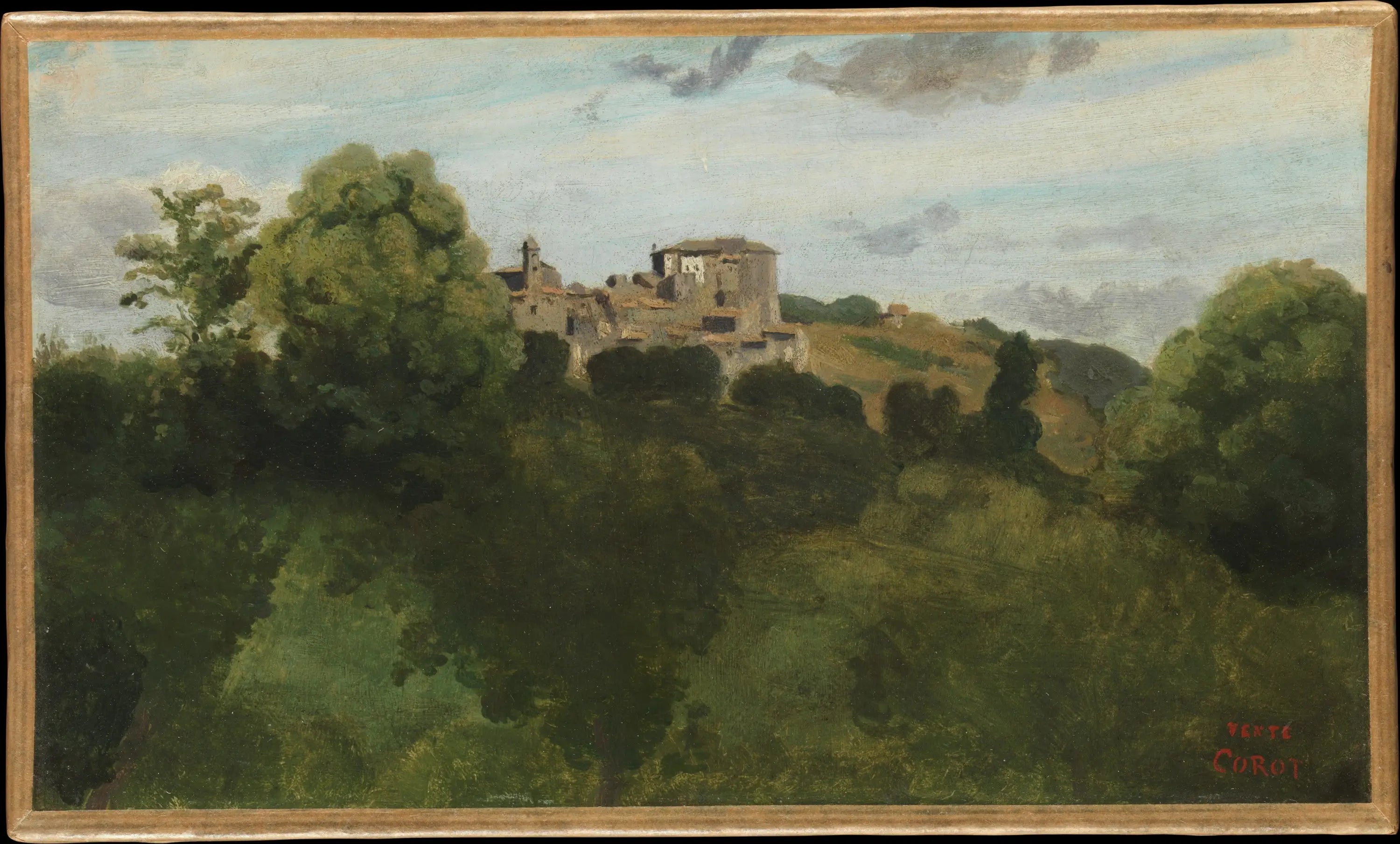 Vue de Genzano - Jean-Baptiste Camille Corot - Alpha Reproduction