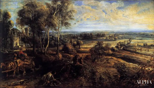 Vue de Het Steen au petit matin - Peter Paul Rubens - Reproductions de tableaux et peintures haut de gamme