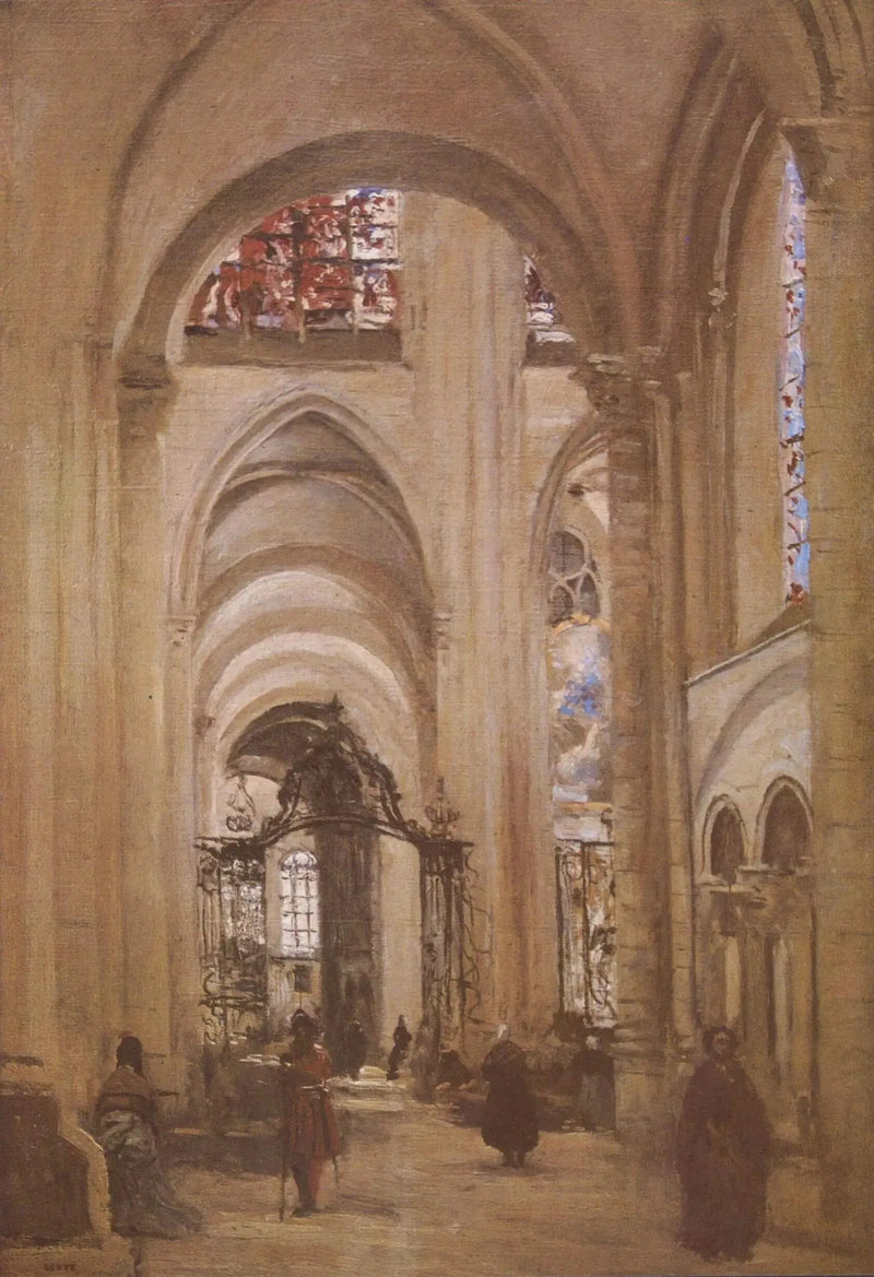 상트르의 내부 모습 - 장 바티스트 카밀 코로트

Source:
Vue de l'intérieur de la cathédrale de Sens - Jean-Baptiste Camille Corot