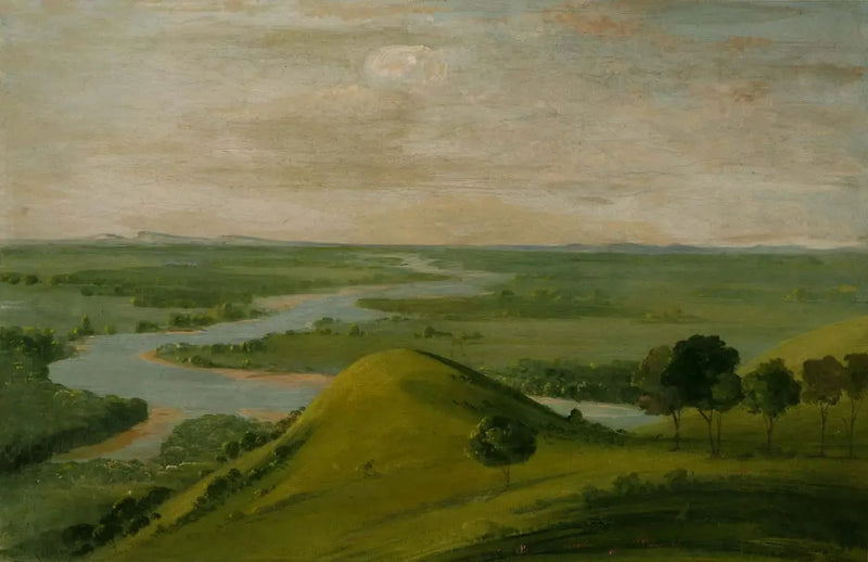 텍사스에서 붉은 강과 가짜 와시타 강의 합류 지점 전망 - 조지 캐틀린

Source:
Vue de la jonction de la rivière Rouge et de la False Washita, au Texas - George Catlin