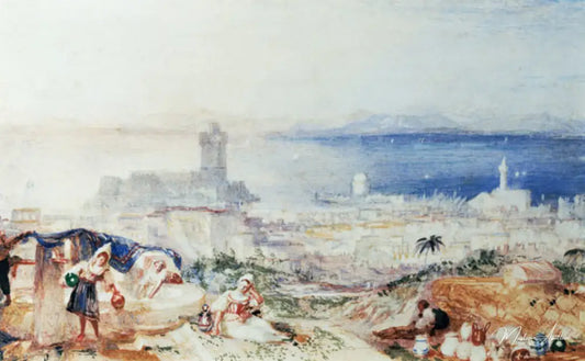 Vue de Rhodes - William Turner - Reproductions de tableaux et peintures haut de gamme