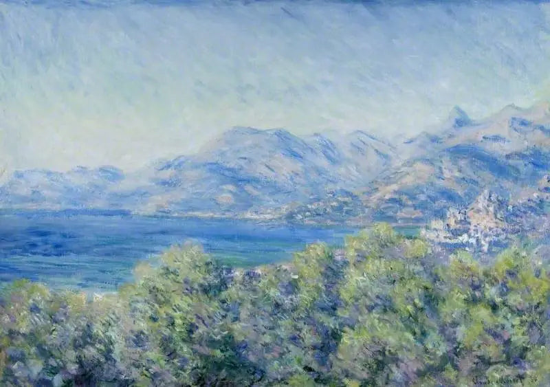 Reproduction du tableau « Vue de Ventimiglia - Claude Monet » par Alpha Reproduction en peinture à l’huile