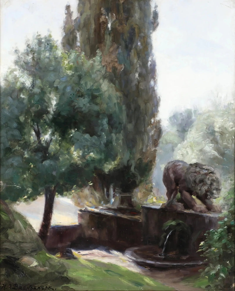 보르게제 정원에서 본 전경. - H. A. Brendekilde

Source:
Vue depuis les jardins de la Villa Borghese. - H. A. Brendekilde