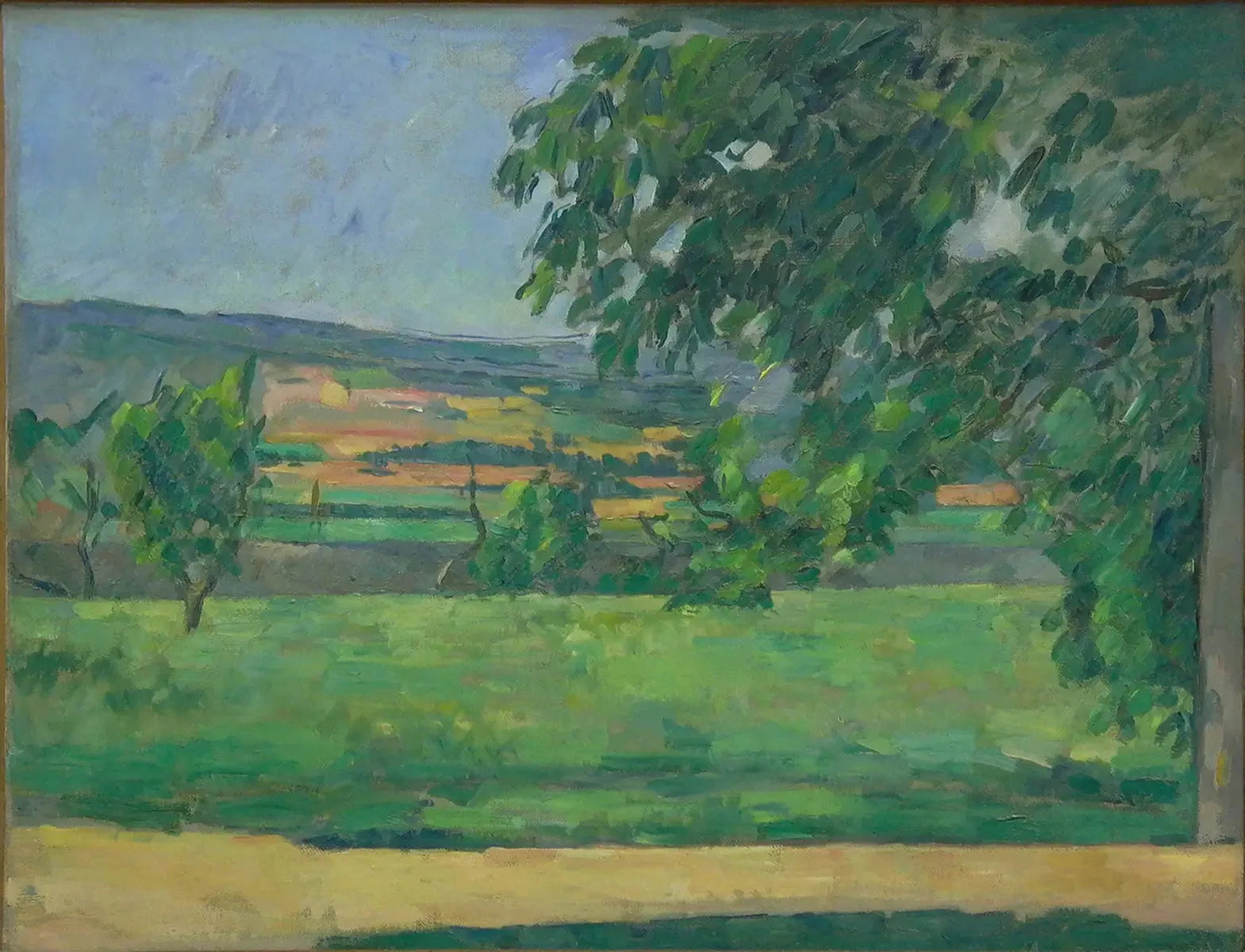Vue prise du Jas de Bouffan - Paul Cézanne image 1 reproduction artisanale de tableau