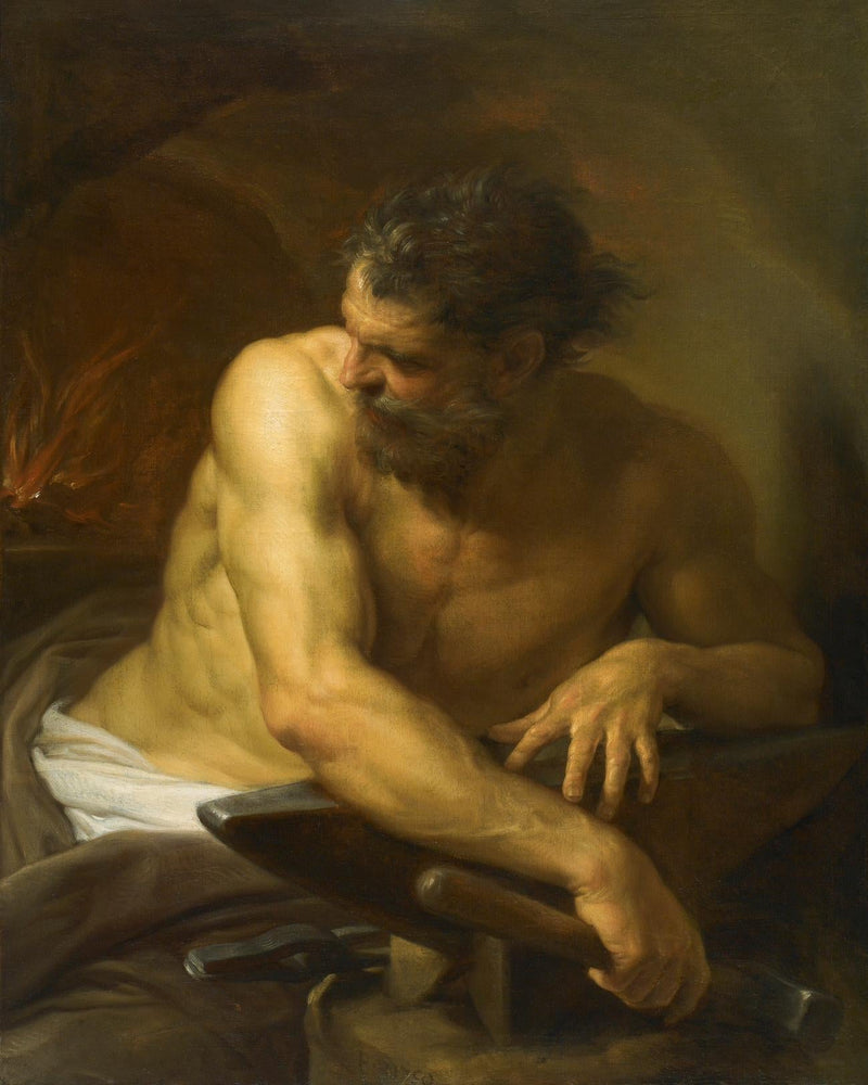 용광로 속의 Vulcain - Pompeo Batoni