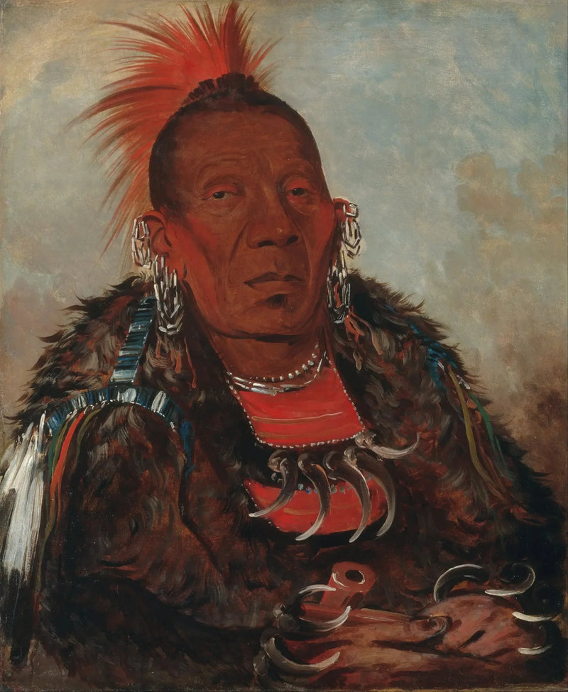 와로네사, 포위자, 부족의 우두머리 - 조지 캐틀린

Source:
Wah-ro-née-sah, l'encercleur, chef de la tribu - George Catlin