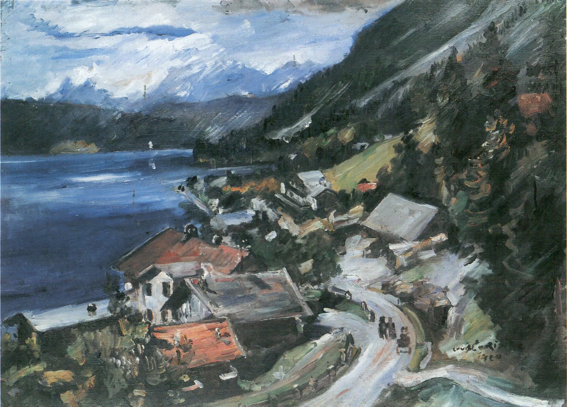 Walchensee, Serpentine - Lovis Corinth image 1 reproduction réalisée par Alpha Reproduction