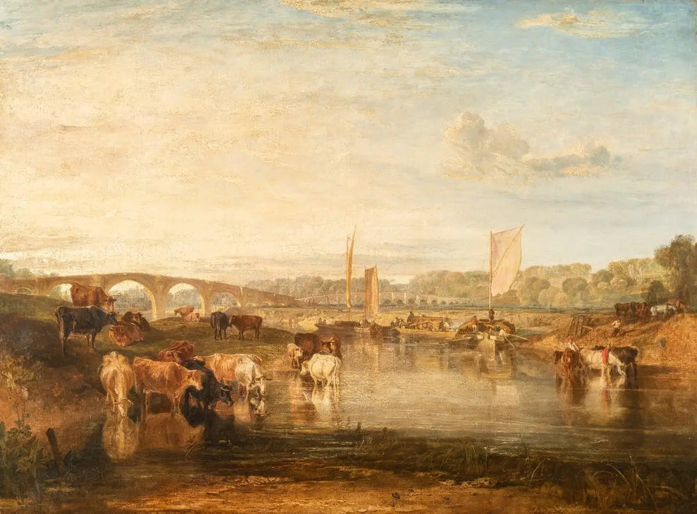Walton Bridges - J. M. W. Turner image 1 reproduction de peinture à l’huile