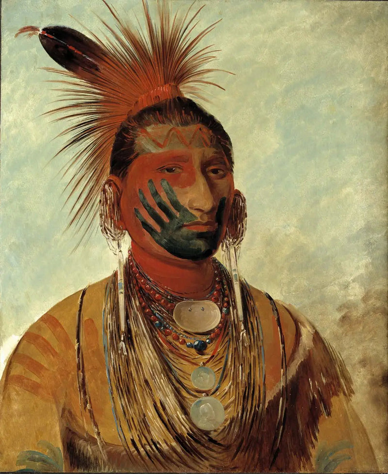 워시카몬야, 빠른 댄서, 전사 - 조지 캐틀린

Source:
Wash-ka-mon-ya, Fast Dancer, un guerrier - George Catlin