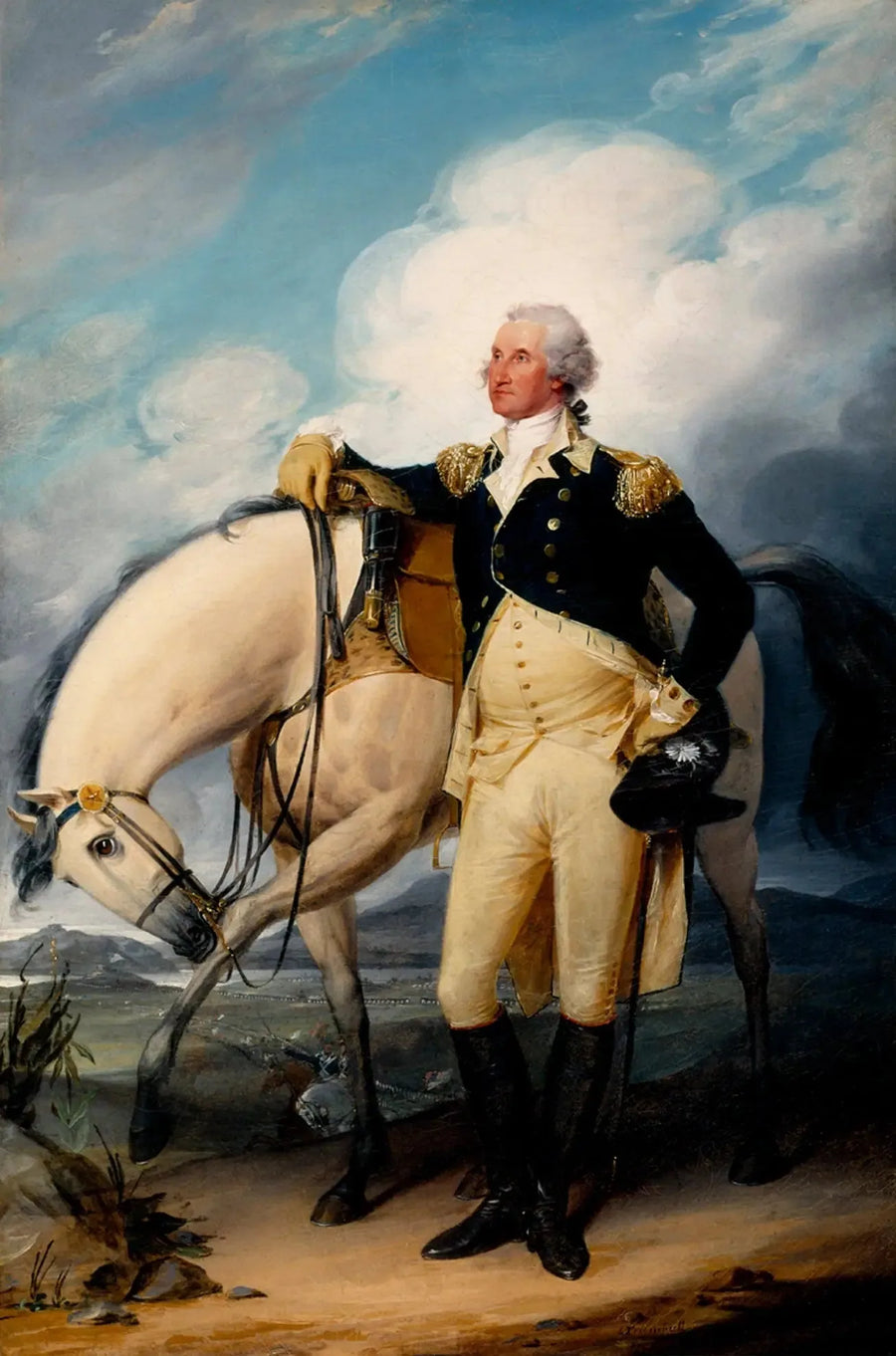 워싱턴과 버플랭크 포인트 - 존 트럼벌크

Source:
Washington à Verplanck's Point - John Trumbull