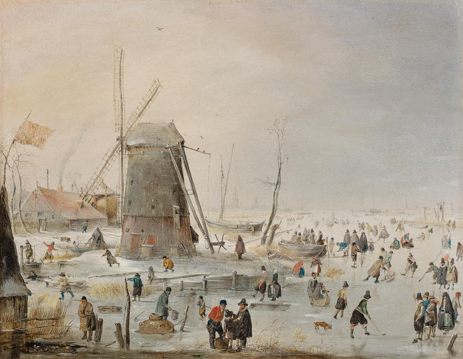 Winterlandschaft mit Eisvergnügen - Hendrick Avercamp