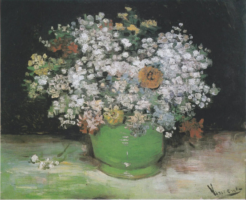꽃병 속의 백일홍과 제라늄 - Vincent van Gogh