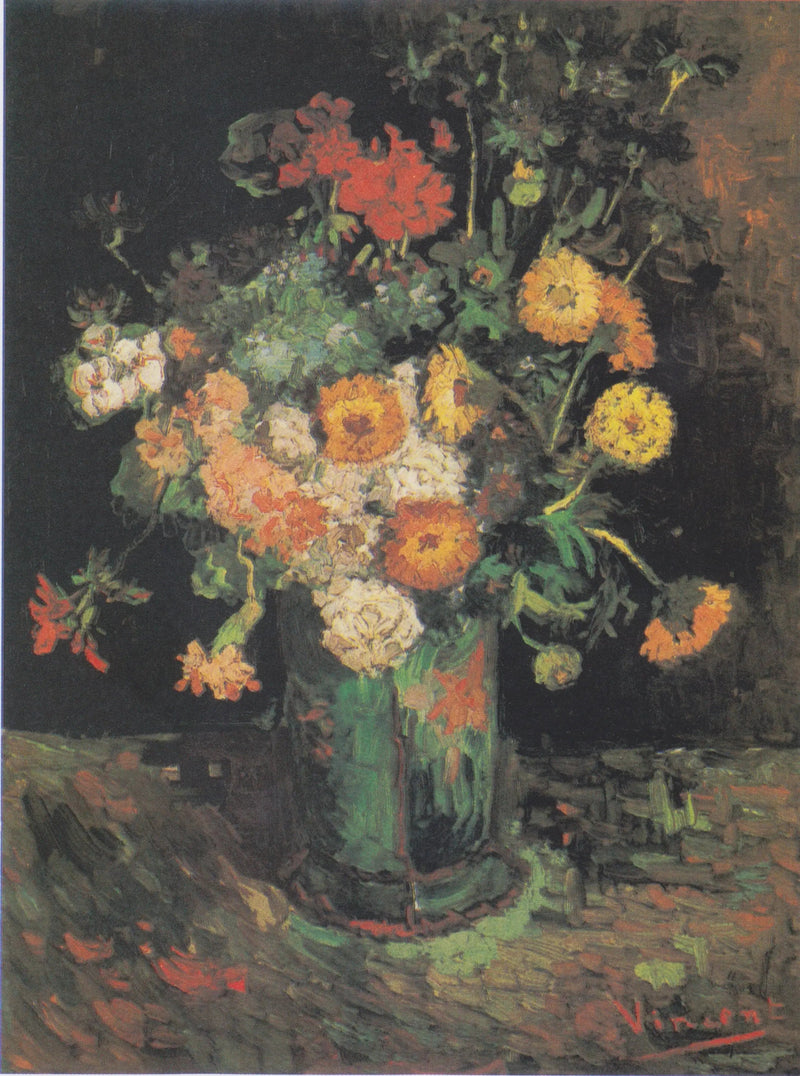 꽃병 속의 백일홍과 제라늄 - Vincent van Gogh