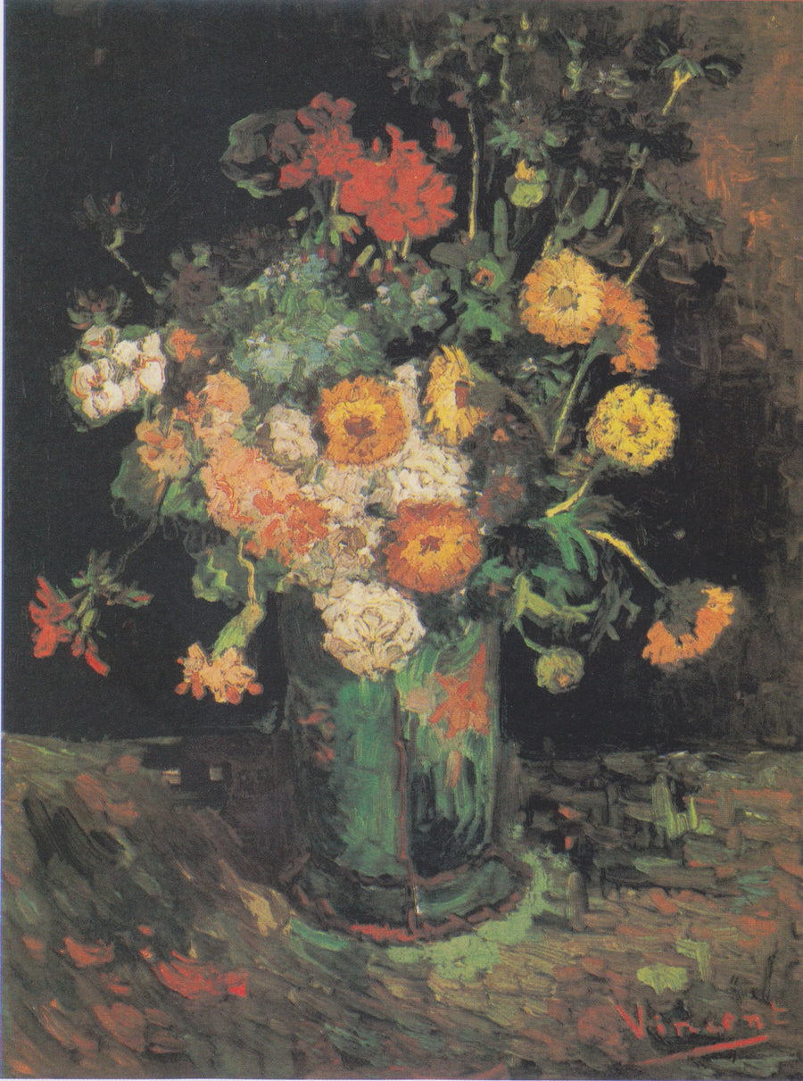 꽃병 속의 백일홍과 제라늄 - Vincent van Gogh